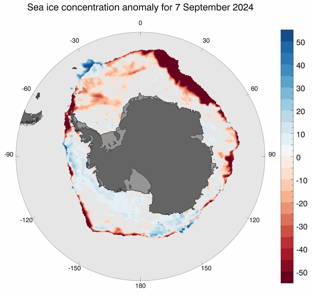 La Antártica registra nuevo mínimo histórico de hielo estacional por segundo año consecutivo